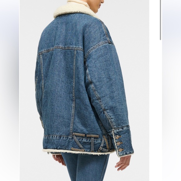 NWT STAUD + WRANGLER Biggest Jean Reversible Jacket size L/XL - Picture 4 of 7